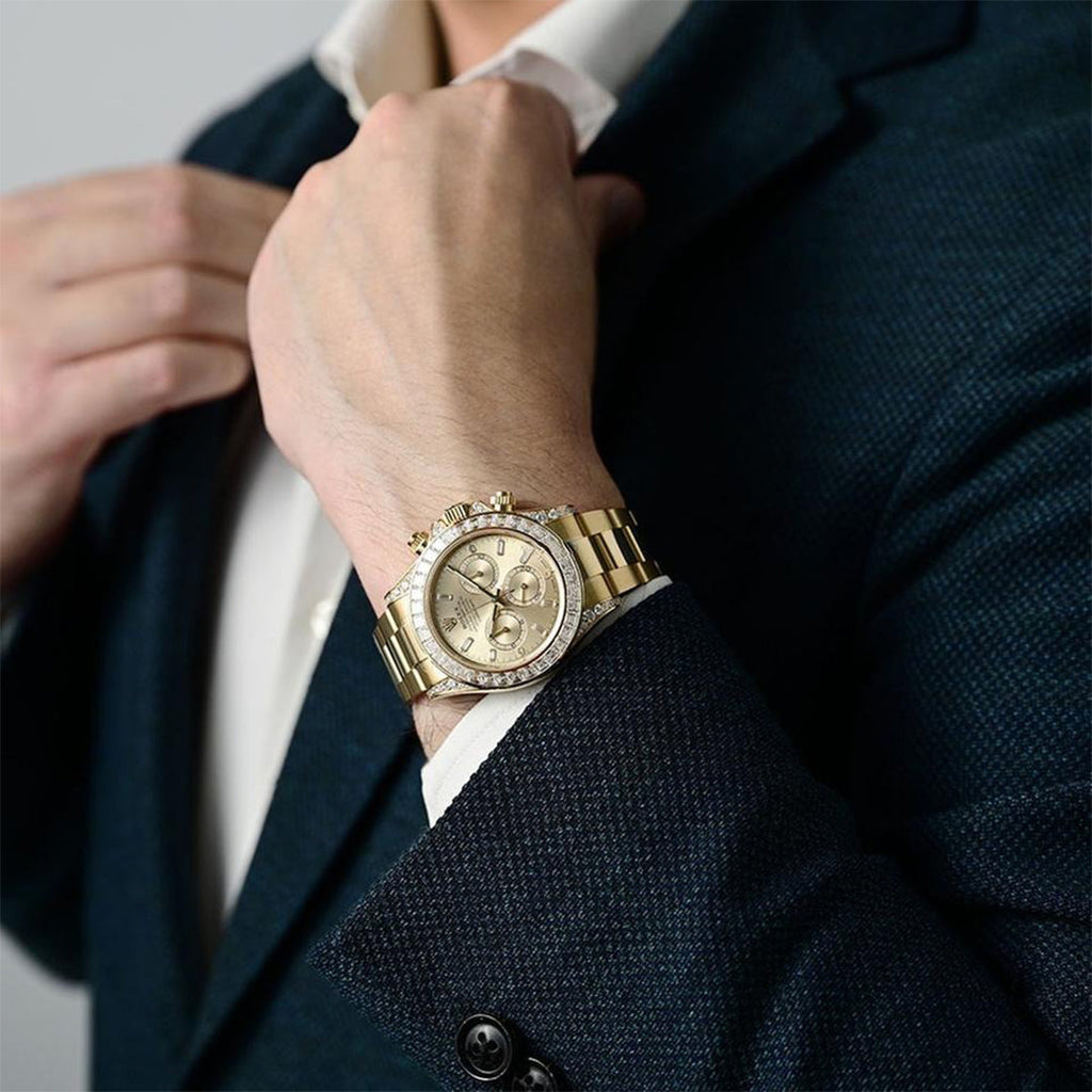 Chronograph Daytona Gold & Diamonds Men'S Watch