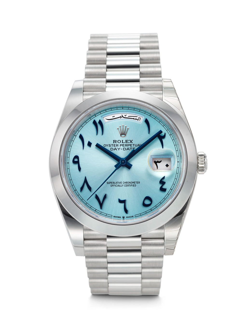 Day-Date 40 40mm Ice Blue Arabic Dial
