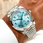 Day-Date 40 40mm Ice Blue Arabic Dial